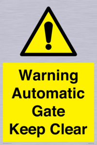 Warning Automatic Gate Keep Clear